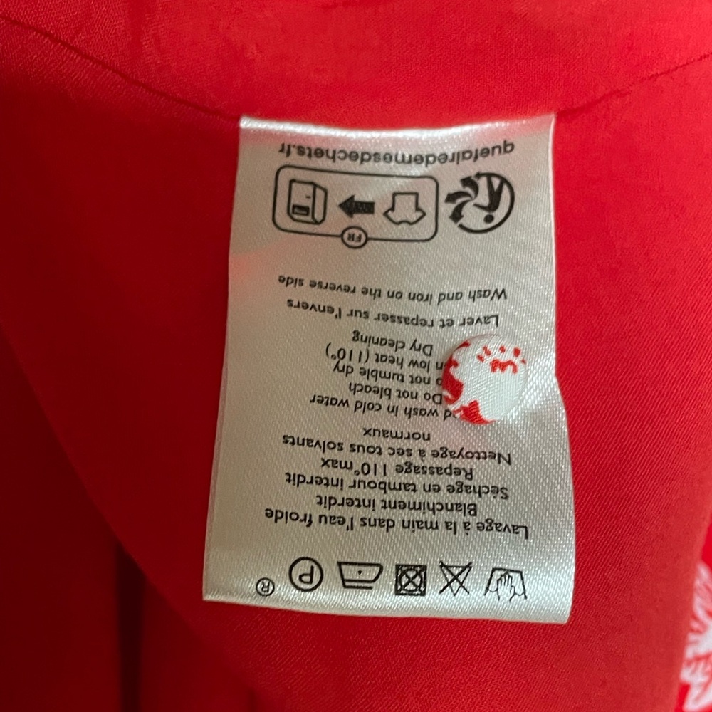 Sezane Adèle Dress Cara Rouge - Size 36 - Picture 11 of 11